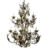 Originals 22 Crystal Chandelier, Extra Large, Silvery Gold, 24 Candle Sticks